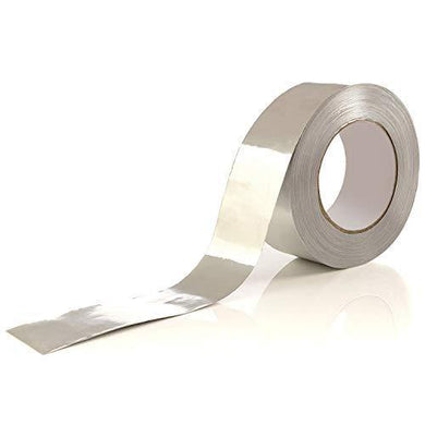 Aluminum Tape / Aluminum Foil Tape – Professional / Contractor-Grade - 1.9 inch x 150 feet (3.4 mil) - Perfect for sealing & patching hot and cold HVAC, Duct, Pipe, Insulation home and commercial - Resin Colors 