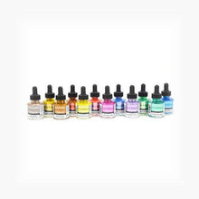 Dr. Ph. Martin's 400869-XXX  Iridescent Calligraphy Color Bottles, 1.0 oz, Set of 12 (Set 2) - Resin Colors 