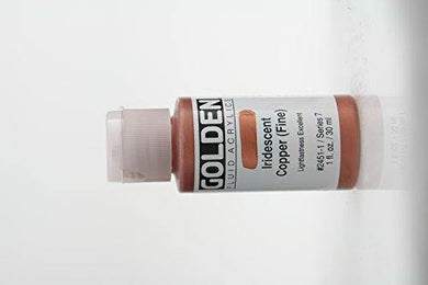 Golden Fluid Acrylic Paint 1 Ounce-Iridescent Copper - Resin Colors 