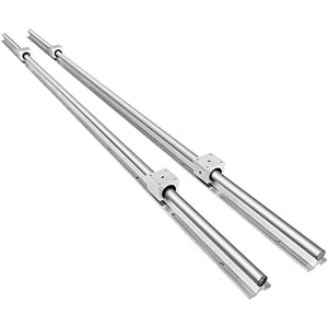OrangeA Linear Rail 2PCS SBR16-2000mm,Linear Guide 2xLinear Guide Rails and 4X Square Type Carriage Bearing Blocks,CNC Rail Kit