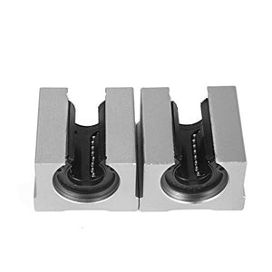 Linear Rail 2PCS SBR16-2000mm Linear Guide with 2XLinear Guide Rails and 4 X SBR16UU Bearing Blocks for DIY CNC Routers Lathes Mills(78.7INCH) - Resin Colors 