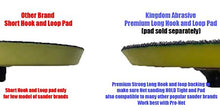 5-In. Kingdom Abrasive Pro-Net Woodworking Assorted Grit, 5 Each of 80, 120, 180, 240 & 400 Pro-Net Mesh Sanding Discs with Free Pad Protector (25-Pack) - Resin Colors 