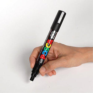 Uni-Posca Paint Marker Pen - Medium Point - Set of 16 (PC-5M16C) - Resin Colors 