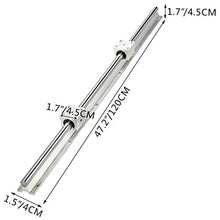 BestEquip Linear Rail 2PCS SBR16-1200mm Linear Slide Rail 4PCS SBR16UU Bearing Block CNC Kit Linear Rails and Bearings Kit CNC Rails Linear Rail Set forAutomated Machines and Equipments - Resin Colors 