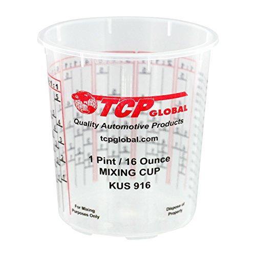 Custom Shop Box of 48-174-Ounce (5-Quart) Paint & Epoxy Mixing Cups Buckets by Restoration Shop - Cups Have Calibrated Mixing Ratios on