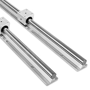 Linear Rail 2PCS SBR16-2000mm Linear Guide with 2XLinear Guide Rails and 4 X SBR16UU Bearing Blocks for DIY CNC Routers Lathes Mills(78.7INCH) - Resin Colors 