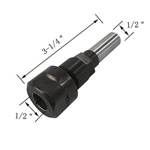 Wolfride 1/2-Inch Shank Router Bit Collet Extension, Adapter for 1/2-inch Shank Bits