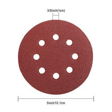 WORKPRO 150-piece Sandpaper Set - 5-Inch 8-Hole Sanding Discs 10 Grades Include 60, 80, 100, 120, 150,180, 240, 320, 400, 600 Grits for Random Orbital Sander(Not for Oscillating Tools or Mouse Sander) - Resin Colors 