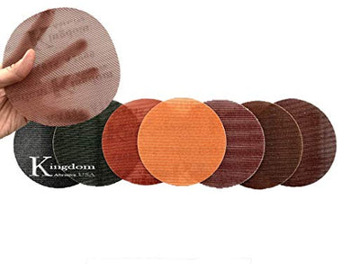 5-In. Kingdom Abrasive Pro-Net Sanding Discs Build your Own set of Grits, 5 different Grits with 5 Each per Grit with Free Pad Protector (25-Pack) - Resin Colors 