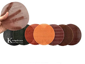 5-In. Kingdom Abrasive Pro-Net Woodworking Assorted Grit, 5 Each of 80, 120, 180, 240 & 400 Pro-Net Mesh Sanding Discs with Free Pad Protector (25-Pack) - Resin Colors 
