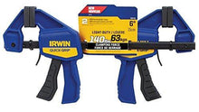 IRWINQUICK-GRIPOne-Handed Mini Bar Clamp 2 Pack, 6", 1964743 - Resin Colors 