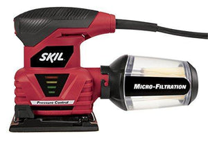 SKIL 7292-02 2.0 Amp 1/4 Sheet Palm Sander with Pressure Control - Resin Colors 