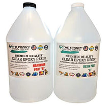 Clear Epoxy Resin for Table Tops, Bars, Fiberglass, Concrete - Professional Grade High Gloss Finish Multi-Purpose Resin - 2 Gallon Kit - Resin Colors 