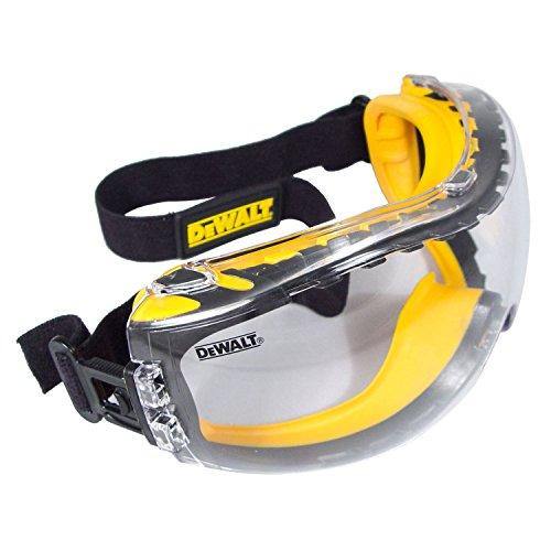 Dewalt DPG82-11C Concealer Clear Anti-Fog Dual Mold Safety Goggle, Clear Lens, 1 Pair - Resin Colors 