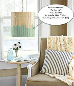 Weekend DIY Project: How to Make A Paint Stir Sticks Pendant Lamp