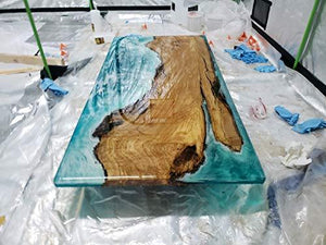 Clear Epoxy Resin for Table Tops, Bars, Fiberglass, Concrete - Professional Grade High Gloss Finish Multi-Purpose Resin - 2 Gallon Kit - Resin Colors 