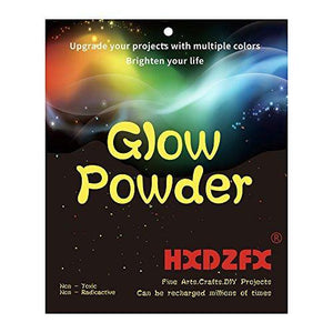 Glow in The Dark Pigment Powder Luminous Powder(Set of 12 Packs 0.4oz Each) Safe Non-Toxic,for Slime Nails,EDM Music Festivals,Resin,Concerts,Halloween (12 Colors) - Resin Colors 