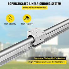OrangeA Linear Rail 2PCS SBR16-2000mm,Linear Guide 2xLinear Guide Rails and 4X Square Type Carriage Bearing Blocks,CNC Rail Kit