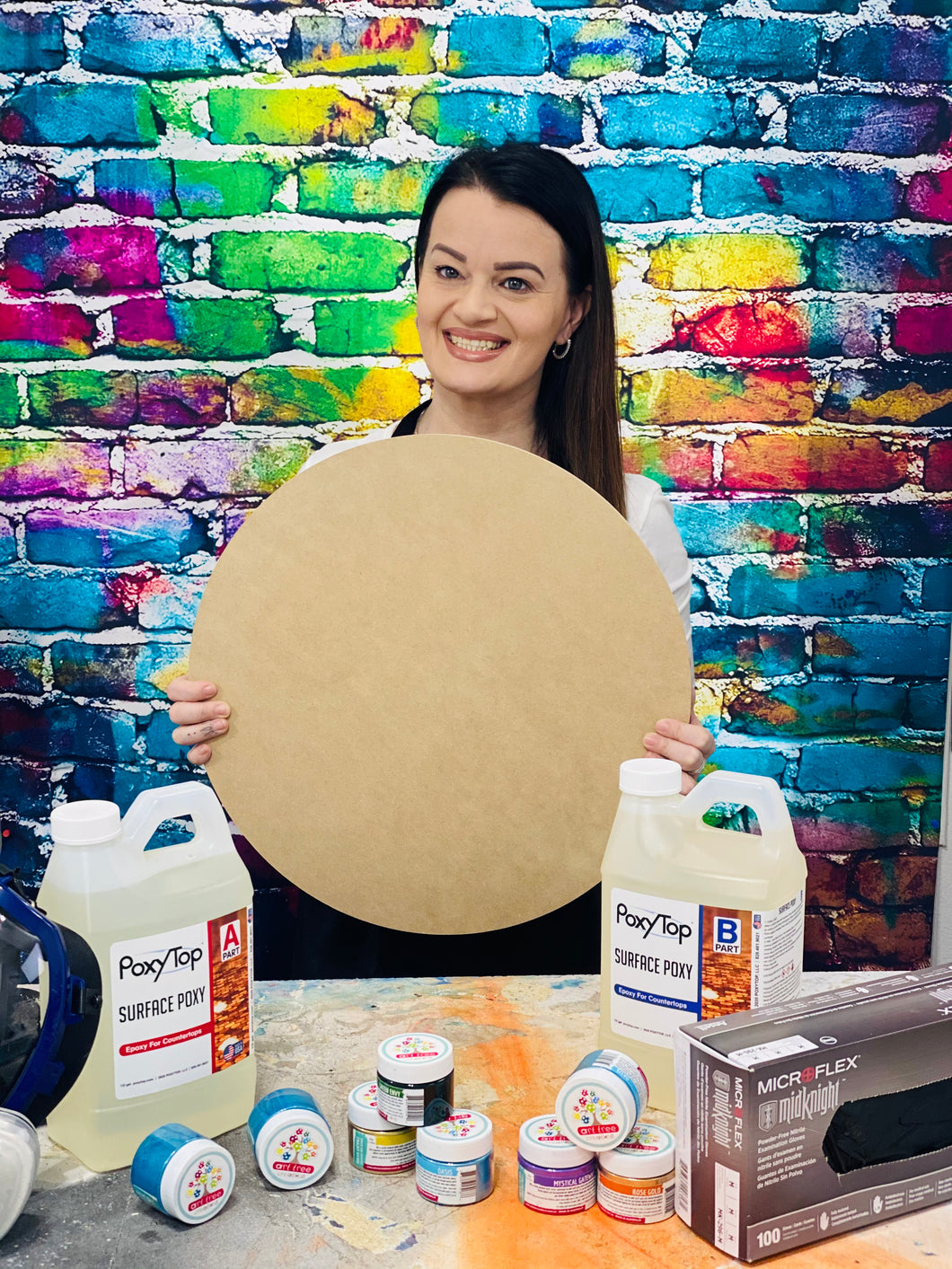 Cradled Art Board Round
